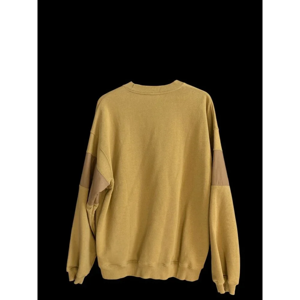 Vast Mock Neck Sweatshirt Khaki Size XL